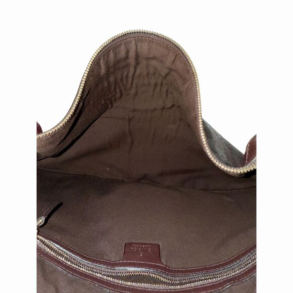 Gucci Pelham Shoulder Bag Dark Brown Guccissima Leather GG Studded Signature - Picture 3 of 3